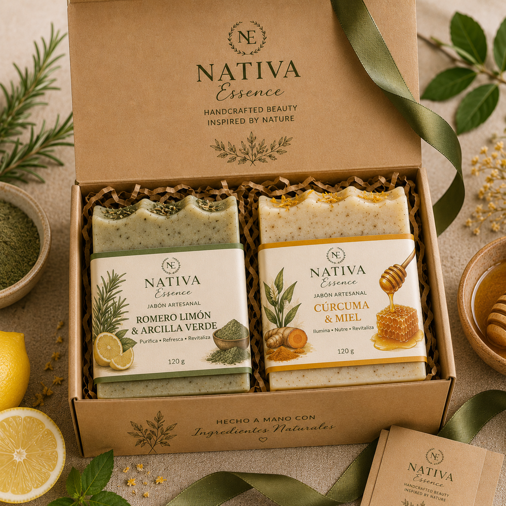 🎁 Nativa Essence™ Set de 2 Jabones Artesanales
