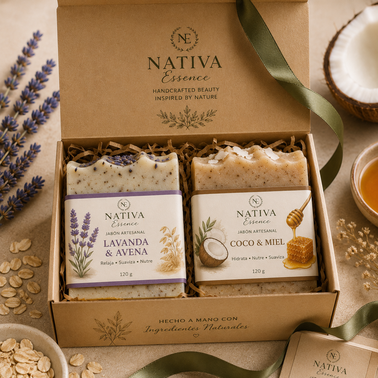 🎁 Nativa Essence™ Set de 2 Jabones Artesanales